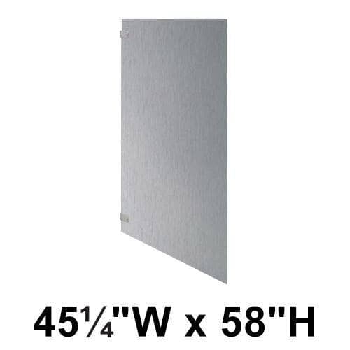 Bradley S440-48C Toilet Partition Panel, 45-1/4"W x 58"H, Stainless Steel - TotalRestroom.com