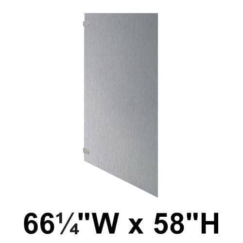 Bradley S440-69C Toilet Partition Panel, 66-1/4"W x 58"H, Stainless Steel - TotalRestroom.com