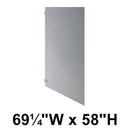Bradley S440-72C Toilet Partition Panel, 69-1/4"W x 58"H, Stainless Steel - TotalRestroom.com