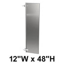 Bradley S474-12C Commercial Urinal Privacy Screen, 12"W x 48"H, Stainless Steel - TotalRestroom.com