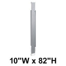 Bradley S479-10 Toilet Partition Pilaster, 10"W x 82"H, Stainless Steel - TotalRestroom.com