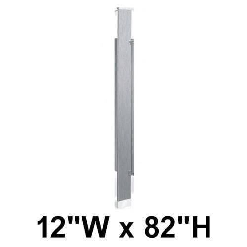 Bradley S479-12 Toilet Partition Pilaster, 12"W x 82"H, Stainless Steel - TotalRestroom.com