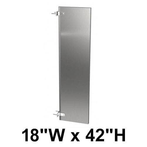 Bradley S472-18C Commercial Urinal Privacy Screen, 18"W x 42"H, Stainless Steel - TotalRestroom.com