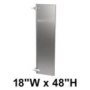 Bradley S474-18C Commercial Urinal Privacy Screen, 18"W x 48"H, Stainless Steel - TotalRestroom.com