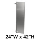 Bradley S472-24C Commercial Urinal Privacy Screen, 24"W x 42"H, Stainless Steel - TotalRestroom.com