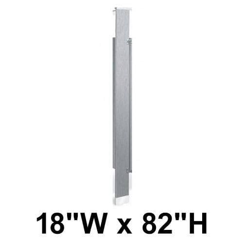 Bradley S479-18 Toilet Partition Pilaster, 18"W x 82"H, Stainless Steel - TotalRestroom.com