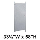Bradley S490-34C Toilet Partition Door, 33-5/8"W x 58"H, Stainless Steel - TotalRestroom.com