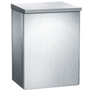 ASI 0852 Commercial Restroom Sanitary Napkin Disposal, Surface-Mounted, Stainless Steel