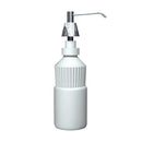 ASI 0332-D Commercial Liquid Soap Dispenser, Countertop Mounted, Manual-Push, Stainless Steel - 6" Spout Length