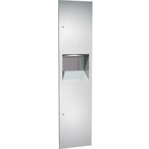 ASI 64676-9 Combination Commercial Paper Towel Dispenser/Waste Receptacle, Surface-Mounted, Stainless Steel - TotalRestroom.com
