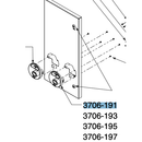 Bobrick 3706-191 25 Cent Tampon Bezel Kit Repair Part