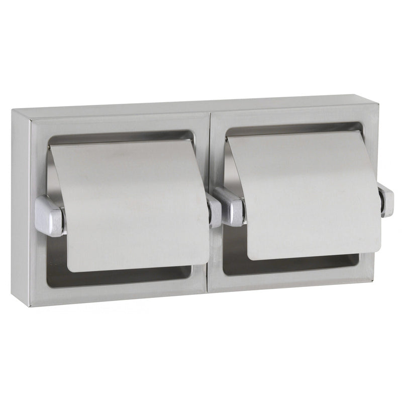 Bobrick B-69997 Commercial Toilet Paper Dispenser w/ Hood, Surface-Mounted, Stainless Steel w/ Chrome Finish