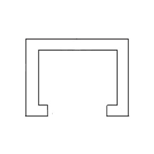 Bobrick 1000375 Curtain Track 1/4" Mtrl  Repair Part