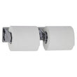 Bobrick B-265 Commercial Double Roll Toilet Paper Dispenser, Surface-Mounted, Stainless Steel