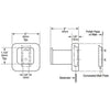 Bobrick B-6717 Commercial Single Robe & Coat Hook, Stainless Steel w/ Satin Finish - TotalRestroom.com