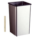 Bobrick B-2260 Commercial Restroom Sanitary Waste Bin, 12 Gallon, Free-Standing, 12-1/2" W x 22" H, 12-1/2" D, Stainless Steel