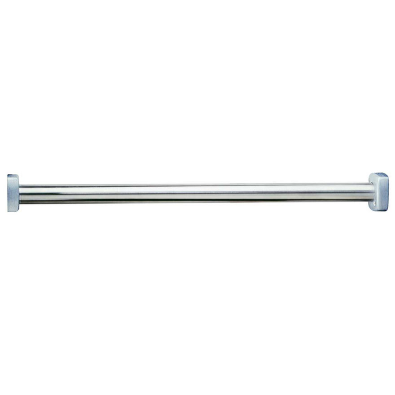 Bobrick B-6107x48 Industrial Shower Curtain Rod, 48" Length, Stainless Steel