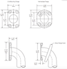 Bobrick B-6806x42 Commercial Grab Bar, 1-1/2