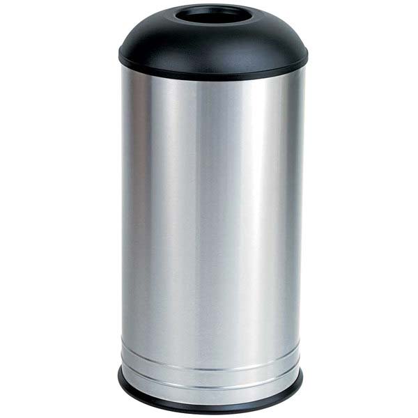 Bobrick B-2300 Commercial Restroom Sanitary Waste Bin, 12 Gallon, Recessed-Mounted, 15" Diameter x 31" H, 18-1/2" D, Stainless Steel