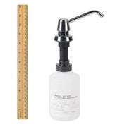 Bobrick B-8221 Commercial Liquid Soap Dispenser, Countertop Mounted, Manual-Push, Stainless Steel - 4