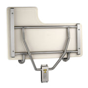 Bobrick B-517 Right Hand Folding Commercial Shower Seat, 360 lb Load Capacity, Stainless Steel