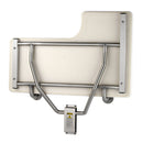 Bobrick B-518 Left Hand Folding Commercial Shower Seat, 360 lb Load Capacity, Stainless Steel