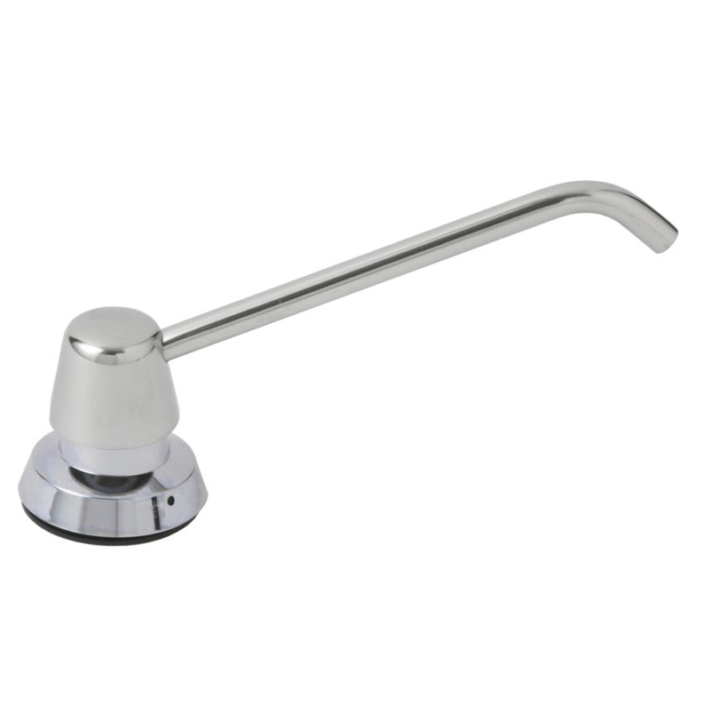 Bobrick B-82216 Commercial Liquid Soap Dispenser, Countertop Mounted, Push Button, Stainless Steel - 6" Spout Length