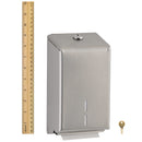 Bobrick B-272 Commercial Toilet Paper Cabinet, Surface-Mounted, Stainless Steel