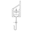 Bobrick 1000833 Curtain Hook Repair Part