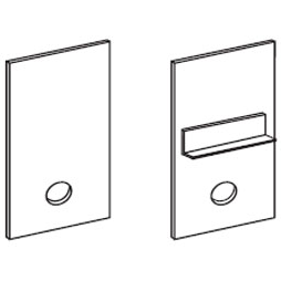 Bobrick 1000762 End Cap For Headrail 1" Repair Part