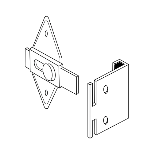 Bobrick 1002140 Keeper I/S Alcove Assy (1540) Repair Part
