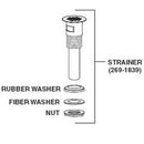 Bradley 269-1839 Strainer W/Overlfow- 1-1/4"