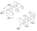 Bradley 522-00 Commercial Double Roll Toilet Paper Dispenser, Surface-Mounted, Metal - TotalRestroom.com
