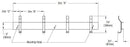 Bradley 9943-00 Coat Rack, 24" W x 3" H, Stainless Steel - TotalRestroom.com