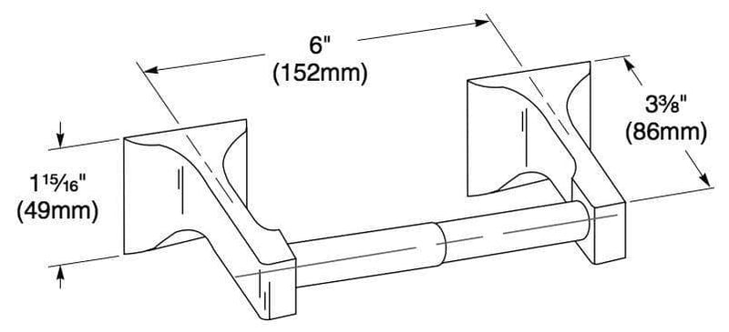 Bradley 5085-00Commercial Toilet Paper Dispenser, Surface-Mounted, Stainless Steel w/ Satin Finish - TotalRestroom.com