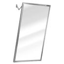 Bradley 782-016300 Commercial Restroom Mirror, Tilt Frame, 16" W x 30" H, Stainless Steel w/ Satin Finish - TotalRestroom.com