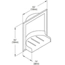Bradley 9352-55 Soap Dish, Recessed-Mounted, Stainless Steel - TotalRestroom.com