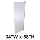 Hadrian Door Hardware Kit, Aluminum Wrap-Around Hinge, L/H Out-Swing - 621026