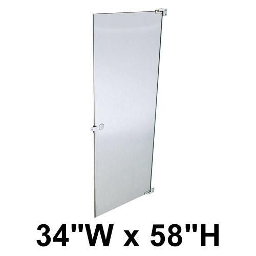 Hadrian Door Hardware Kit, Aluminum Wrap-Around Hinge, L/H Out-Swing - 621026