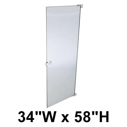 Hadrian 621026 Door Hardware Kit, Aluminum Wrap-Around Hinge, L/H Out-Swing