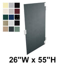 Hadrian (Plastic) Stall Door (26" x 55") Solid Plastic, Includes 621025/26 Aluminum In-Swing Hardware Kit - 10026
