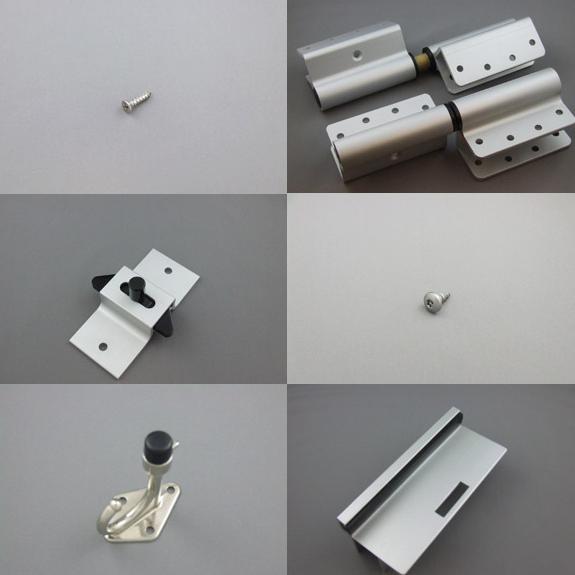 Hadrian 901010 Door Hardware Kit, Stainless Steel, Out-Swing, Wrap Hinge, B/F