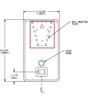 ASI H-23 Mounting Bracket for ASI 0347 Soap Dispenser
