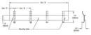 Bradley 9944-00 Coat Rack, 3" W x 36 L", Chrome Plated Stainless Steel - TotalRestroom.com