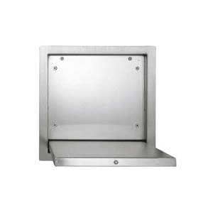 ASI 170 Recessed Retractable Shower Seat, 18" W x 18" H × 5" D, Stainless Steel w/Satin Finish - TotalRestroom.com