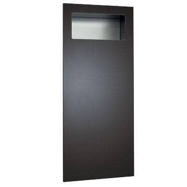 ASI 6474-41 Commercial Restroom Waste Receptacle, 12 Gallon, Surface-Mounted, 17-5/16