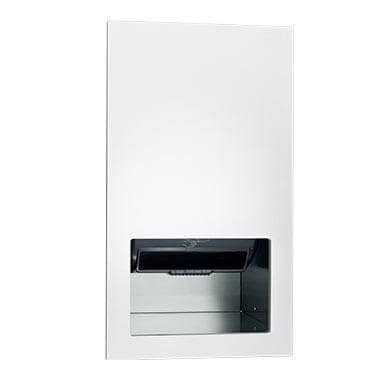 ASI 645210AC-00 Automatic Commercial Paper Towel Dispenser/Hand Dryer/Waste Receptacle, Recessed-Mounted, Stainless Steel - TotalRestroom.com