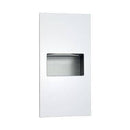 ASI 64623-00 Combination Commercial Paper Towel Dispenser/Waste Receptacle, Recessed-Mounted, Stainless Steel - TotalRestroom.com