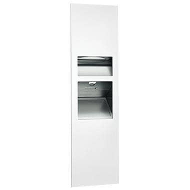 ASI 64672-2-00 Commercial Paper Towel Dispenser/Hand Dryer/Waste Receptacle, Recessed-Mounted, Stainless Steel - TotalRestroom.com