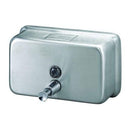 Bradley 6542-730000 Commercial Foam Soap Dispenser, Surface-Mounted, Manual-Push, Stainless Steel - 40 Oz - TotalRestroom.com